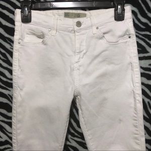 Topshop Moto Leigh White Skinny Jeans sz 28 {183}
